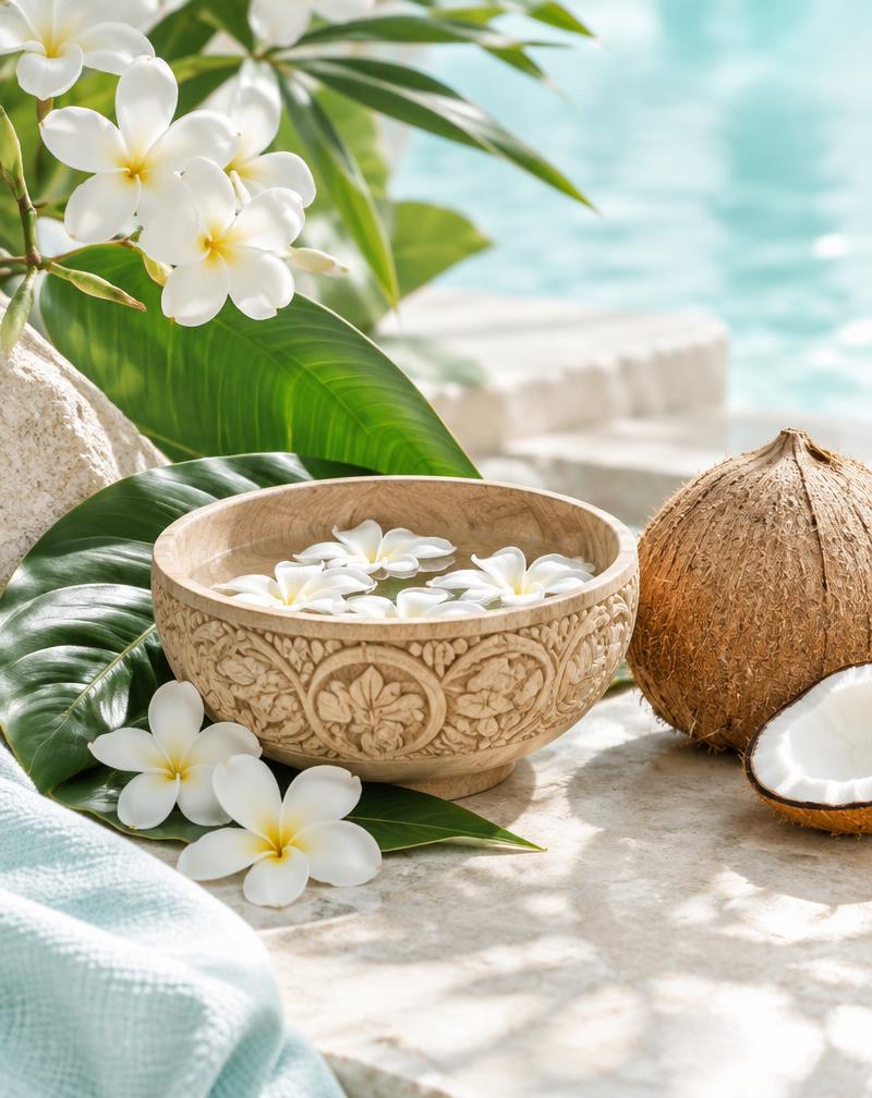 Bali Masajı deneyimini yansıtan spa görseli